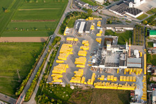 Ytong factory in Malsch in the state Baden-Wuerttemberg, Germany from above