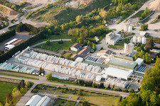 Aerial photograpy of H+H Kalksandstein GmbH in Durmersheim in the state Baden-Wuerttemberg, Germany