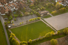 Football pitches in the district Büchelberg in Wörth am Rhein in the state Rhineland-Palatinate, Germany