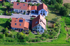 Aerial photograpy of In the sentence in the district Mörzheim in Landau in der Pfalz in the state Rhineland-Palatinate, Germany