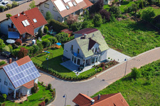 Bird's eye view of In the sentence in the district Mörzheim in Landau in der Pfalz in the state Rhineland-Palatinate, Germany