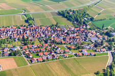 Village view from the southeast in the district Wollmesheim in Landau in der Pfalz in the state Rhineland-Palatinate, Germany