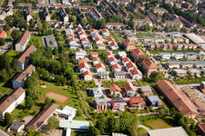 Oblique view of New development area in Charles-De-Gaulle-Straße in Landau in der Pfalz in the state Rhineland-Palatinate, Germany