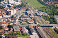 Railroad station in Landau in der Pfalz in the state Rhineland-Palatinate, Germany