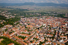City overview from the southeast in Landau in der Pfalz in the state Rhineland-Palatinate, Germany