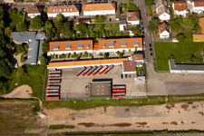 Bus depot on Paul-von-Denis-Straße in Landau in der Pfalz in the state Rhineland-Palatinate, Germany
