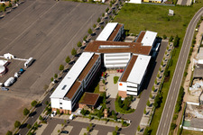 Drone image of District Queichheim in Landau in der Pfalz in the state Rhineland-Palatinate, Germany