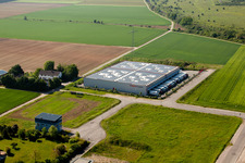 Aerial view of Queichheim in Landau in der Pfalz in the state Rhineland-Palatinate, Germany