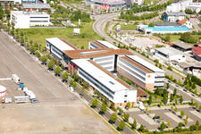Aerial photograpy of District Queichheim in Landau in der Pfalz in the state Rhineland-Palatinate, Germany