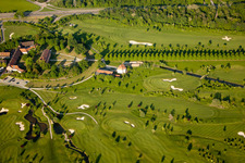 Grounds of the Golf course at Golfclub Hofgut Scheibenhardt e.V in Karlsruhe in the state Baden-Wurttemberg