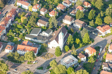 Christ the King Church in the district Rüppurr in Karlsruhe in the state Baden-Wuerttemberg, Germany