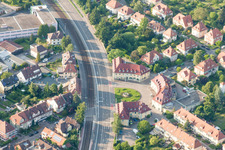 Ostendorfplatz in the district Rüppurr in Karlsruhe in the state Baden-Wuerttemberg, Germany