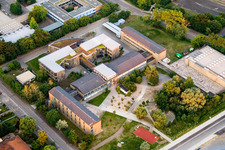 Aerial view of School Center Kandel in Kandel in the state Rhineland-Palatinate, Germany
