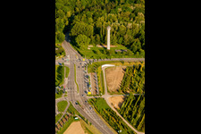 Structure of the observation tower Zuendhuetle in Wolfartsweier in the state Baden-Wurttemberg, Germany