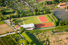 Sports fields of the Turngemeinde Karlsruhe-Aue 1895 eV in the district Durlach in Karlsruhe in the state Baden-Wuerttemberg, Germany