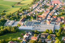 Aerial view of Former factory - building in Stupferich in the state Baden-Wurttemberg, Germany
