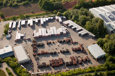 Aerial photograpy of Technical facilities in the industrial area WIENERBERGER MALSCH in the district Rot in Malsch in the state Baden-Wurttemberg
