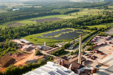Technical facilities in the industrial area WIENERBERGER MALSCH in the district Rot in Malsch in the state Baden-Wurttemberg out of the air