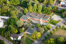 Drone image of Christ Community in Wiesloch in the state Baden-Wuerttemberg, Germany