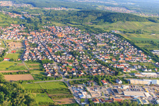 City view from the north in Rauenberg in the state Baden-Wuerttemberg, Germany