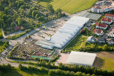 Aerial photograpy of Wagner Florapark GmbH in Wiesloch in the state Baden-Wuerttemberg, Germany