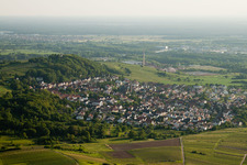 From the east in the district Malschenberg in Rauenberg in the state Baden-Wuerttemberg, Germany