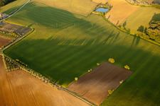 Aerial view of Montagnano in the state Tuscany, Italy