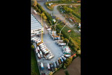 Aerial view of Pescaia in the state Tuscany, Italy