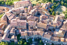 Old Town area and city center in Civitella Marittima in Toskana, Italy