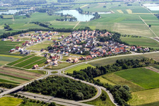 New development area Hardtwald in the district Hardtwald in Neupotz in the state Rhineland-Palatinate, Germany