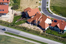 New development area Hardtwald in the district Hardtwald in Neupotz in the state Rhineland-Palatinate, Germany from above