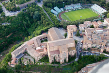 Oblique view of Siena in the state Siena, Italy