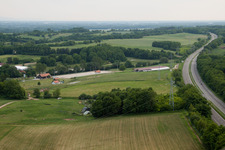 Drone image of Haras de la Neée in Neewiller-près-Lauterbourg in the state Bas-Rhin, France
