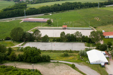 Bird's eye view of Haras de la Neée in Neewiller-près-Lauterbourg in the state Bas-Rhin, France