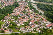 Mothern in the state Bas-Rhin, France seen from a drone