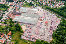 Building and production halls on the premises of Wienerberger Ziegelfabrik in Seltz in Grand Est, France