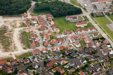 Drone image of Seltz in the state Bas-Rhin, France