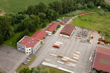 Aerial view of System Wolf in Roppenheim in the state Bas-Rhin, France