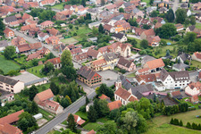 Dalhunden in the state Bas-Rhin, France from the plane