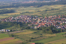 Oblique view of Mattenstr in the district Urloffen in Appenweier in the state Baden-Wuerttemberg, Germany