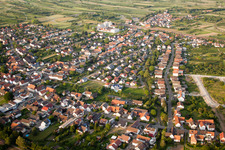 Aerial photograpy of Runzweg in the district Urloffen in Appenweier in the state Baden-Wuerttemberg, Germany