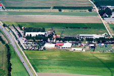 Aerial photograpy of Adamshof in Kandel in the state Rhineland-Palatinate, Germany