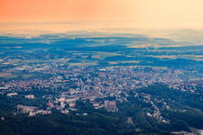 City view from the east in Pirmasens in the state Rhineland-Palatinate, Germany