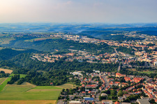 Zweibrücker Straße industrial area from the south in Pirmasens in the state Rhineland-Palatinate, Germany