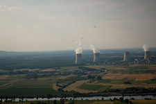 Aerial view of Basse-Ham in the state Moselle, France