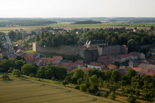 Aerial photograpy of Rodemack in the state Moselle, France