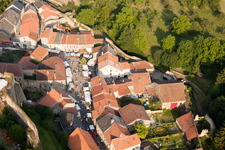 Rodemack in the state Moselle, France from above