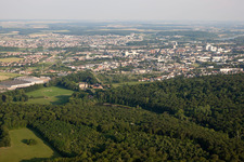 Aerial view of Thionville in the state Moselle, France