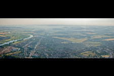 Aerial photograpy of Yutz in the state Moselle, France
