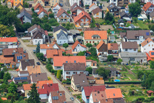 Drone image of Waldstr in Kandel in the state Rhineland-Palatinate, Germany